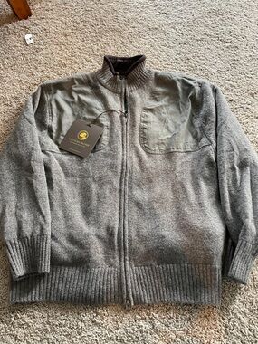 NWT Southern Proper Men's Full-Zip lined Sweater with pockets
